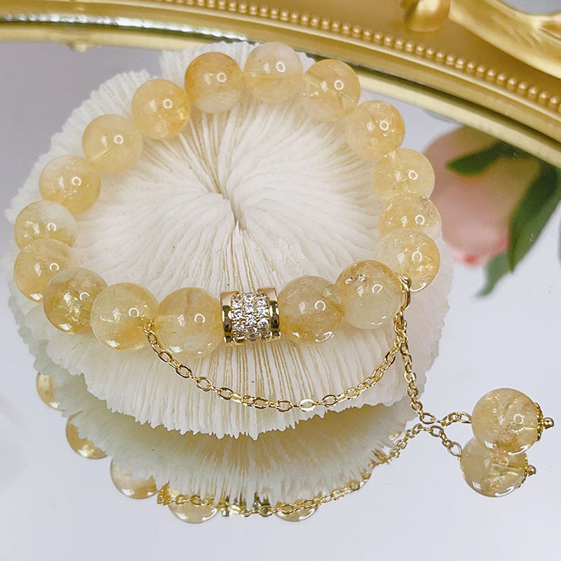 Lucky Citrine Healing Energy Bracelet